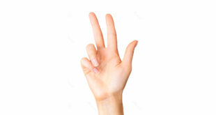 numero 3 con le dita - three number with fingers