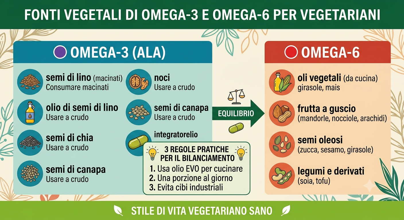 Omega 3 e Omega 6 a confronto